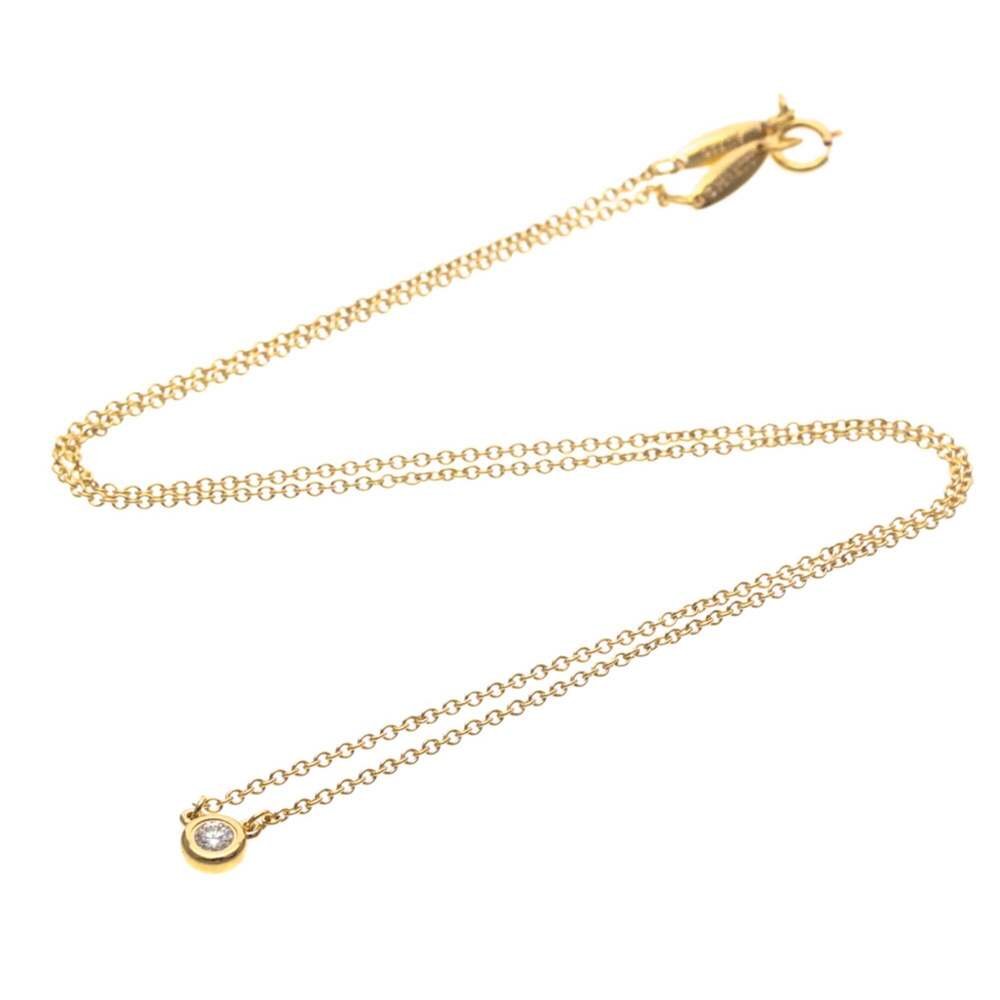 TIFFANY Authentic 18k Gold Diamond Necklace - Picture 15 of 16